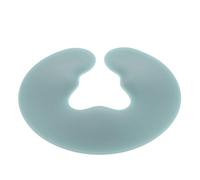 Angoily Oreiller de Massage Visage en Silicone Souple U Forme Grand Format, Coussin Facial pour Table de Massage avec Appui-tête Perforé, Couleur Vert Matcha, Coussin de Tête de Salon