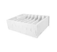 Angoily Organisateur de Bureau à Compartiments Multiples pour Reçus et Monnaie Boîte de Rangement Compartiments Blancs pour Billets et Tickets Pratique pour Caisse et Bureau