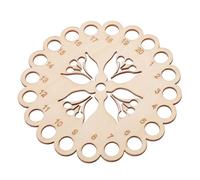Angoily Organisateur De Fil à Broder en Bois Creux, Plaque De Rangement pour Couturières, Motif Tulipe, Léger Et Compact, Usage Maison Et Bricolage, Accessoire De Couture Polyvalent