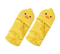 Angoily Organisateur de Maquillage Porte-éponge 2 Pcs Compact Ventilé en Plastique Abs Support Mural pour Salle de Bain Usage Quotidien