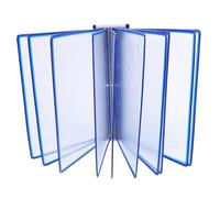 Angoily Organisateur Mural pour Dossiers avec Pochettes Transparentes Rangement Mural pour Fichiers Présentoir à Brochures et Magazines pour Bureau École ou Centre Médical Structure