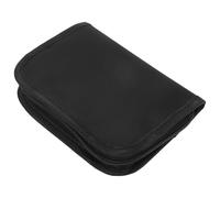 Angoily Organisateur Portable pour Diabétique Pochette de Rangement Glucomètre en Polyester Noir Compartiments Multiples Protection Antichoc pour Voyage et Bureau