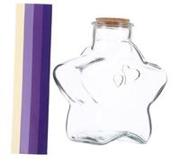 Angoily Origami Étoiles Papier avec Bouteilles Étoile Dégradé Décoration DIY pour Chambre Fille Cadeau Anniversaire et Communion Set