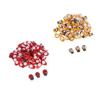 Angoily Ornements Miniatures en Bois 200Pcs Abeilles Décoratives Adhésives, Artisanat Polyvalent et Résistant à Décoloration pour Fête et Décoration de Jardin