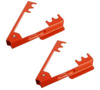 Angoily Outil Enlèvement Épines et Dénudeur de Rosiers 2 Pièces pour Jardinage Extérieur, Métal Robuste Rouge, Accessoire Pratique pour Bouquet Fleurs Fraîches