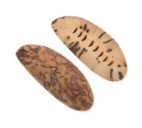 Angoily Paire de Coupes Divinatoires en Fruits de Bodhi 5,6-7,8 Cm, Artisanat Spirituel Bouddhiste Compact, Ornements Sacrés pour Autel et Décoration Domestique, Outils de Divination