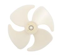 Angoily Pales de Ventilateur en Plastique Beige à 4 Lames pour Réfrigérateur Congélateur, Fonctionnement Silencieux, Installation Diy, Adaptées pour Freezer et Évaporateur Cuisine
