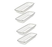 Angoily Panier à Couvert 4 Pièces Panier Lave-vaisselle Étendoir Petit Panier De Rangement Des Produits Comptoir Scrubber De Lave-vaisselle De Bébé Casier à Bouteilles Acier Inoxydable Facile