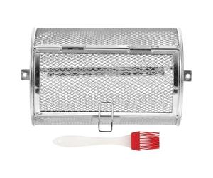 Angoily Panier à Frites Rotatif Métal pour Cuisson Homogène avec Système De Verrouillage Et Large Ouverture pour Faciliter Insertion Retrait des Aliments