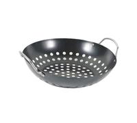 Angoily Panier à Légumes Antiadhésif pour Grillades Panier d'Égouttage Résistant à l'usure Accessoire Barbecue Professionnel Cuisson Facile pour Wok et Viande