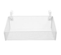 Angoily Panier de Rangement Suspendu en Métal Blanc Petite Taille 27 Crochets Étagère de Chevet pour Lit Superposé Organiseur Polyvalent pour Chambre D’Élève et Dortoir pour