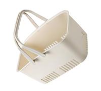 Angoily Panier de Salle de Bain Léger et Multifonctionnel en Pp Poignées Portable Panier de Rangement à Suspendre Creux pour Optimiser L’espace de Bain