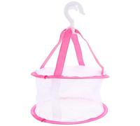 Angoily Panier de Séchage Compact Filet Ventilé Couvercle en Tissu Rose Accessoires de Séchage Pratiques pour Pinceaux de Maquillage et Blenders pour Familles