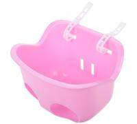 Angoily Panier de Vélo pour Garçon et Filles en Fil de Fer, Installation Facile sur Guidon de Vélo, Trottinette ou Draisienne, Couleur Rose, Conçu pour Transporter Jouets et Accessoires