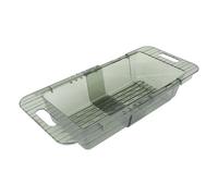 Angoily Panier de Vidange Extensible en Plastique Transparent Vert Clair pour Évier Cuisine Passoire Rétractable Multifonction pour Légumes et Fruits Crépine D’Évier Pratique pour Usage