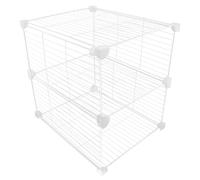 Angoily Panier Métallique Séparateur de Congélateur 30X37X36 CM Bac de Rangement Fil de Fer Résistant Froid Kit Organisation Réfrigérateur Coffre pour Viandes Fruits de Mer et