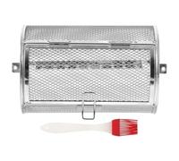 Angoily Panier Rotatif Acier Inoxydable pour Four et Friteuse à Air Gril Polyvalent pour Cuisson Barbecue Rôtissoire Légère avec Système de Verrouillage pour Noix Viande Couleur Aléatoire