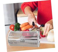 Angoily Panier Rotatif Rôtissoire Acier Inoxydable pour Friteuse et Four Accessoire Polyvalent pour Griller Viandes Fruits Secs et Noix avec Porte Pratique et Montage Facile