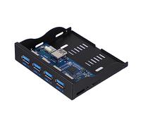 Angoily Panneau Avant USB pour Baie Disquette Support De Moyeu à Broches Hub USB Broches Accessoire Informatique