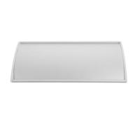 Angoily Panneau de Porte de Bureau en Alliage D'aluminium Argenté, Courbé | Plaque Vierge Simple Face, Changements de Contenu Faciles, Style Élégant, Usage Bureau et Hôpital