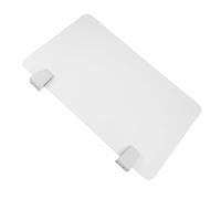 Angoily Panneau de Séparation de Bureau Acrylique Blanc Cloison Pratique pour Partage Espace de Travail Facile à Installer et