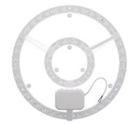 Angoily Panneau lumineux LED de remplacement pour plafonnier | Panneau circulaire | Ampoule fluorescente circulaire 48 W | Lumière du jour 6000 K pour salon, bureau, cuisine 30 cm