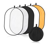 Angoily Panneau Réflecteur de Lumière Pliable pour Studio Photo, Accessoire Photographie Multifonction, Diffusion et Remplissage Lumière, Taille 60x90 Cm, Nylon Résistant, Portable