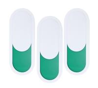 Angoily Panneaux Indicateurs Blancs 3 Pièces 10X4 CM, Panneau de Confidentialité Coulissant pour Bureaux et Salles de Conférence, Indicateur d'Occupation pour Gestion des Espaces