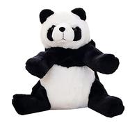 Angoily Paquet à Dos Rangement des Jouets Grosse Capacité Panda en Peluche Noir Confortable et Créatif des Garçon et Filles
