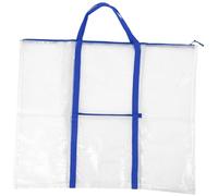 Angoily Paquet de Rangement Design Simple et Pratique avec Fermeture Éclair Lisse et Stabilité en Plastique Bleu pour Affiche pour Transport et Stockage D'œuvres d'art