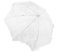 Angoily Parapluie Vintage en Dentelle Blanche 42x50 Cm Léger 110 G, Accessoire Décoratif pour Séances Photo Mariage, Cosplay et Spectacles, Parasol Élégant pour Cérémonie et Fête