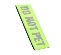 Angoily Patch Réfléchissant Do Not Pet pour Chien de Service Fixation Sécurisée pour Harnais Nylon Résistant à Usure pour Chiens Assistance