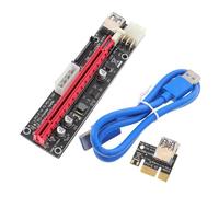 Angoily Pci-e Riser Card to Extension Cable with USB Power Cord and LED Indicator Stable GPU Extender for Mining and Computer Power Connections