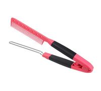 Angoily Peigne Lisseur pour Cheveux Femmes en Plastique Résistant Couleur Rose Fuchsia Forme en V pour Coiffage et Lissage Outil Professionnel pour Salon et Usage Domestique