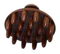 Angoily Peigne Massageur Large Dents Bois pour Cheveux et Chevelu Brosse Ergonomique Stimule Pellicules et Relaxation Applicateur Multifonction pour Shampooing Femme Homme