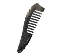 Angoily Peigne Naturel en Corne de Bœuf Large 13-14 CM Peigne à Dents Larges pour Cheveux Bouclés et Épais Massage du Cuir Chevelu Anti-Statique Soin Coiffure Quotidien