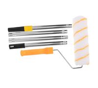 Angoily Peinture Roller Compact avec Manche Acier Inoxydable Portable pour Murs Manches de Remplaçables Compatible Latex et Huile Nettoyage Facile
