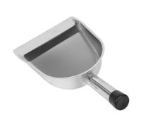 Angoily Pelle à Poussière en Acier Inoxydable Épaissie, Petite Taille, Manche Acier, Outil de Nettoyage Domestique et Bureau, Pelle à Ordures Simple Cuisine et Restaurant, 1 Pièce