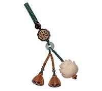 Angoily Pendentif Téléphone Portable Décoratif en Matériau Synthétique Sculpture Fleur de Lotus, Design Délicat et Multifonction pour Décorer Téléphone ou Porte-clés Voiture