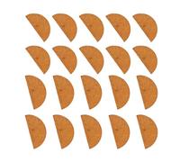 Angoily Pendentifs en Bois Demi-cercle 20 Pcs pour Boucle D’oreille Diy, Accessoires Artisanaux Multicolores, Lot 2 Cm 3 Cm, Création Bijoux Personnalisée, Présent Couleur Aléatoire