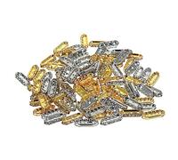 Angoily Perles Intercalaires Métalliques Pour Bijoux Diy Lot De 100 Pièces Accessoires De Bricolage Pour Bracelets Et Colliers 21x8mm Création Artisanale