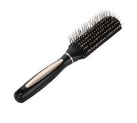 Angoily Petite pour Démêler et Masser le Cuir Chevelu pour Démêler et Masser le Cuir Chevelu aux Brosse à Cheveux Noire en Plastique Fiable Design Plat Adaptée aux Hommes et Femmes Hommes et Femmes