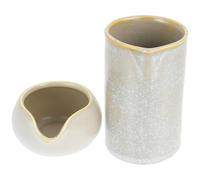 Angoily Pichet à Lait en Céramique Multifonction 1 Pièce Récipient à Sauce Cuisine Compatible Petit-Déjeuner et Café Design Européen Capacité pour Miel et Sauces