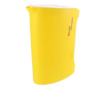 Angoily Pichet en Plastique Jaune 2200Ml Couvercle Blanc Carafe Graduée Résistante Bouilloire de Refroidissement pour Boissons Fraîches d'Été Usage Familial et Réception