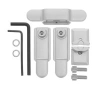 Angoily Pièce de Verrouillage de Fenêtre en Alliage de Zinc, | Remplacement pour Châssis à Battant, Profilés Aluminium, Butée Relevée, Trous Précis, Filetage 1,2x4,8 Mm, Argenté
