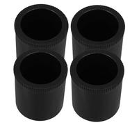 Angoily Pieds de Canapé Réglables en Abs Noirs, Supports Rehausseurs Meubles 55×50 Mm, Lot de 4 Set de Pièces pour Remplacement et Ajustement, Accessoires Pratiques pour Meubles de Salon