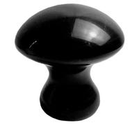 Angoily Pierre de Massage Facial en Jade Noir Naturelle pour Éliminer le Double Menton Surface Lisse et Effet Nourrissant pour Peau Délicate