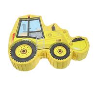 Angoily Pinata Excavatrice Jaune Papier Décoration Anniversaire Engins Chantier Jeu Fiesta pour Accessoire Cadeaux Invités