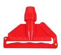 Angoily Pince à Balai à Franges Professionnelle Rouge en Plastique, Détachable et Robuste, Accessoire pour Fixation de Serpillière et Nettoyage