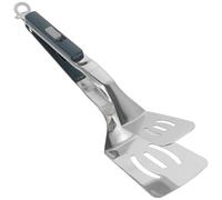 Angoily Pince à Steak en Acier Inoxydable 304, Spatule à Poisson Multi-usages, Pince Cuisine Deux-en-un Vert Émeraude, Ustensile pour Retourner Viandes et Poissons, Accessoire Cuisson